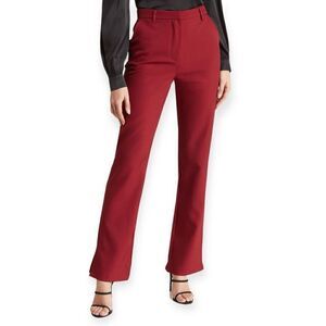 WALTER BAKER Falcon High Rise Straight Leg Pant in Merlot Size 12 NEW